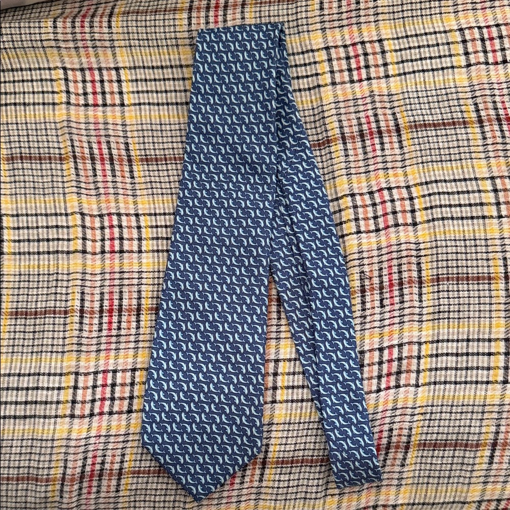 Blue Patterned Men's Tie